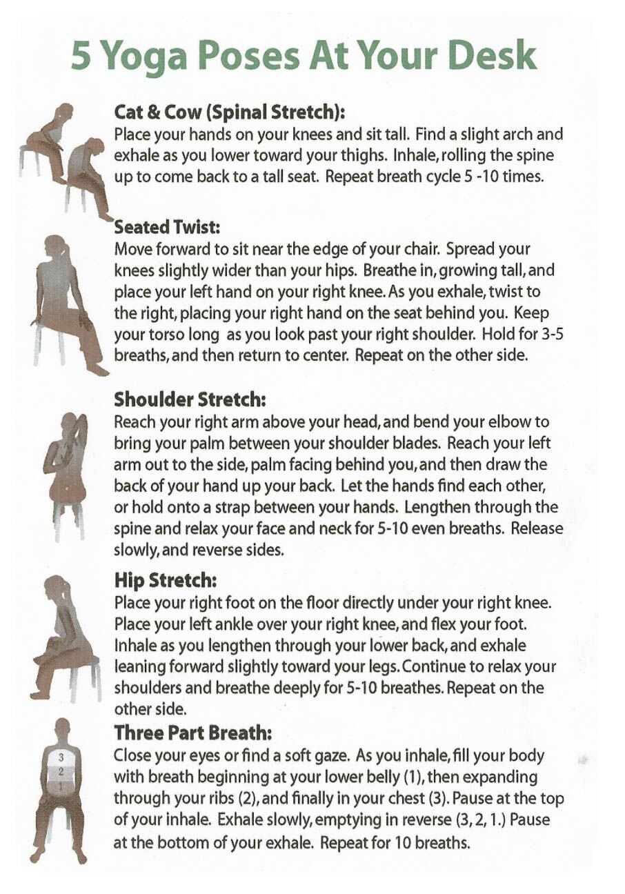 yoga poses for at work